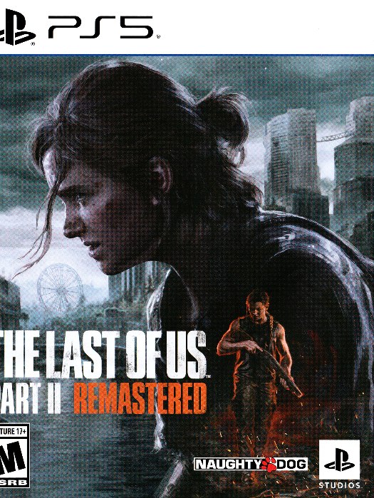 The last of us part 2 remastered ps5 boş oyun kutusu ve kapak baskısı