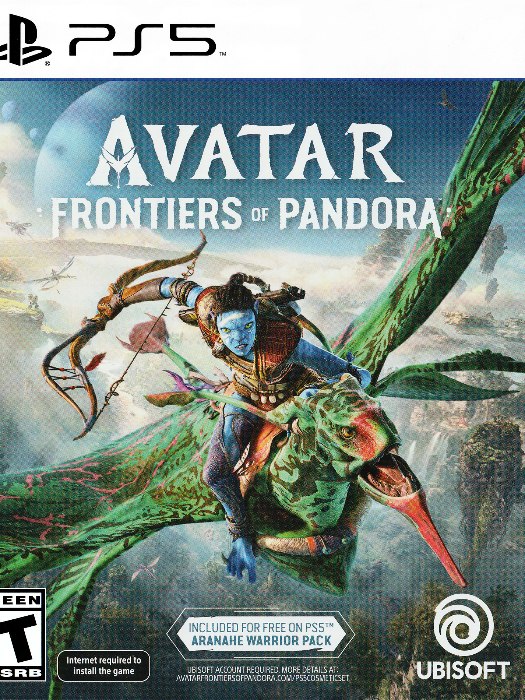 Avatar frontiers of pandora ps5 boş oyun kutusu ve kapak baskısı