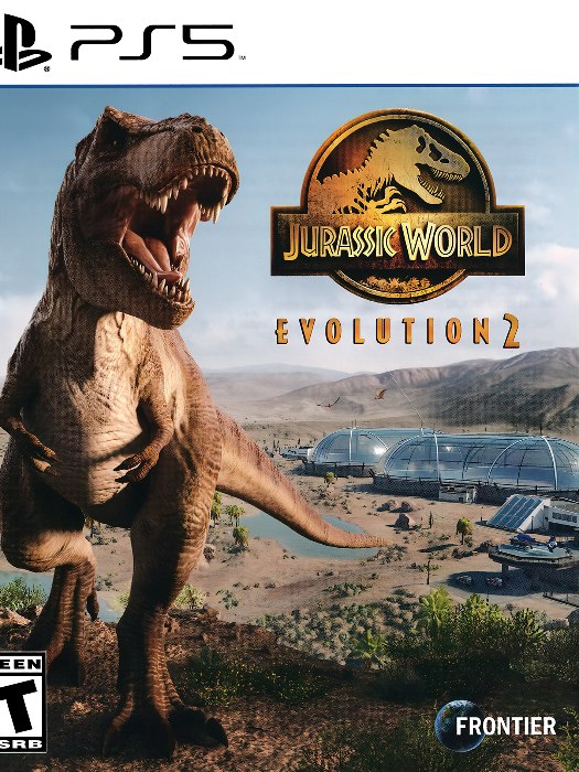 Jurassic world evolution 2 ps5 boş oyun kutusu ve kapak baskısı