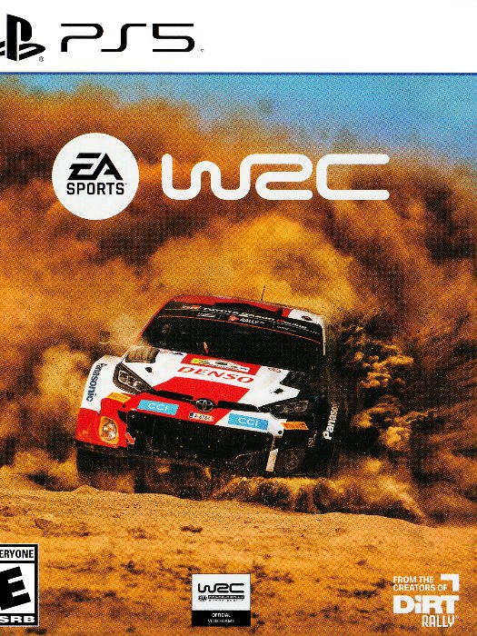 Wrc ps5 boş oyun kutusu ve kapak baskısı