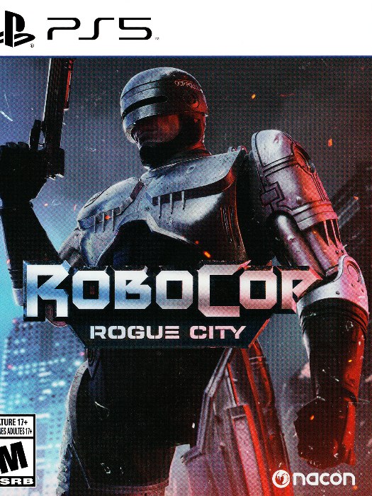 Robocop rogue city ps5 boş oyun kutusu ve kapak baskısı