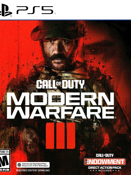 Call of duty modern warfare 3 ps5 boş oyun kutusu ve kapak baskısı