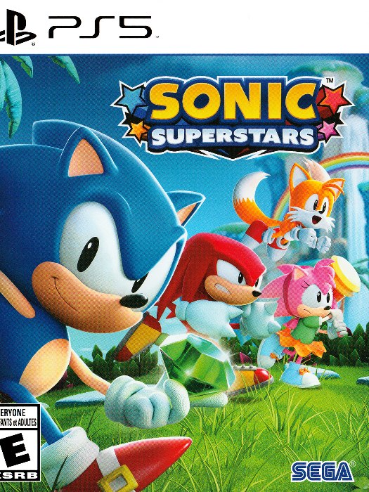 Sonic superstars ps5 boş oyun kutusu ve kapak baskısı