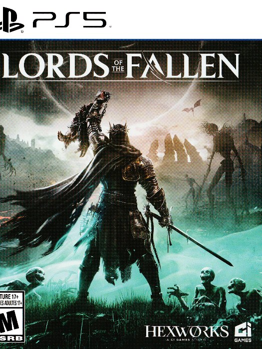 Lords of the fallen ps5 boş oyun kutusu ve kapak baskısı
