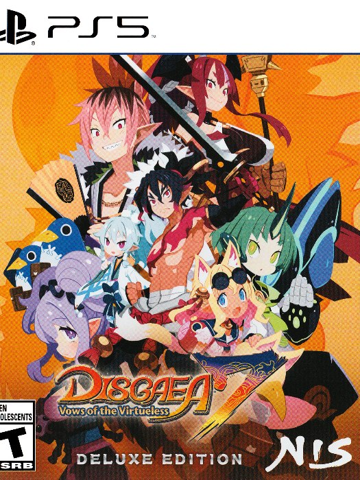 Disgaea 7 vows of the virtueless ps5 boş oyun kutusu ve kapak baskısı