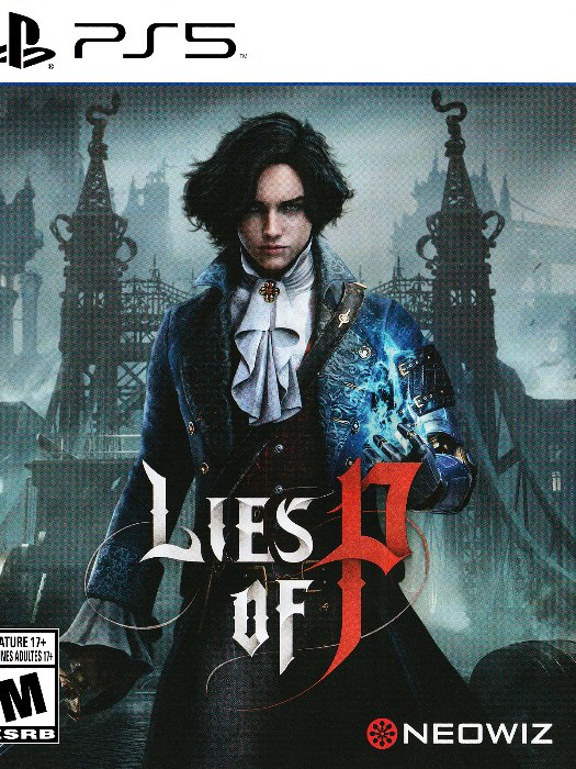 Lies of p ps5 boş oyun kutusu ve kapak baskısı