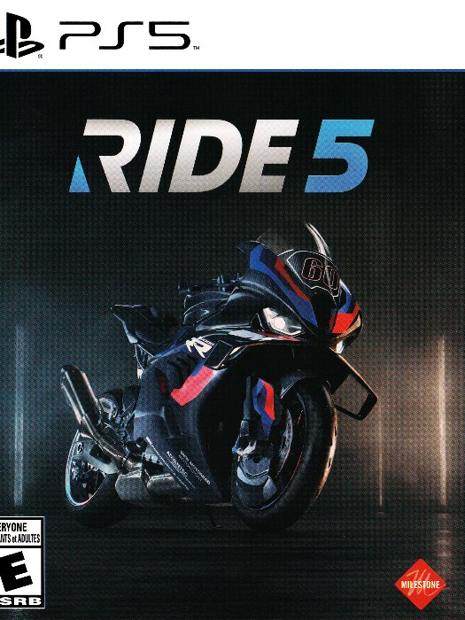 Ride 5 ps5 boş oyun kutusu ve kapak baskısı