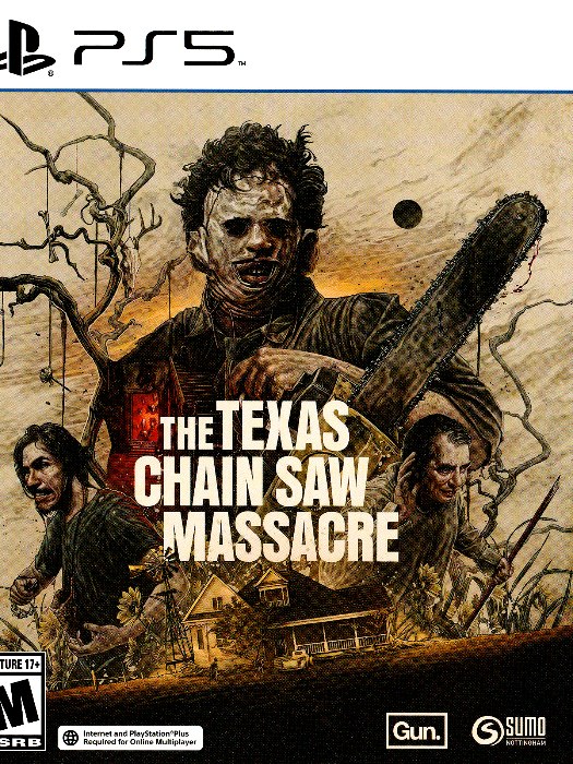 The texas chain saw massacre ps5 boş oyun kutusu ve kapak baskısı