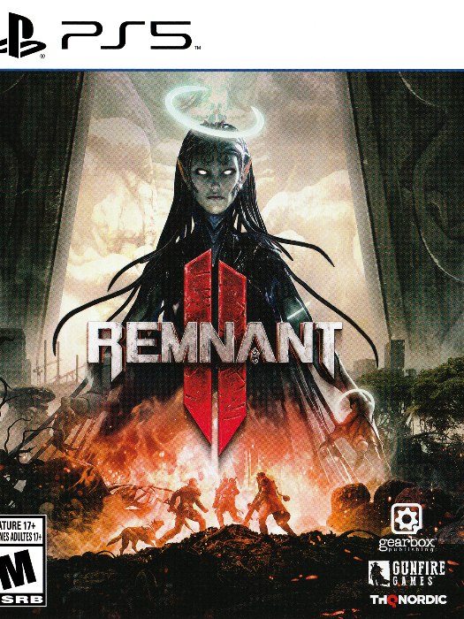 Remnant 2 ps5 boş oyun kutusu ve kapak baskısı