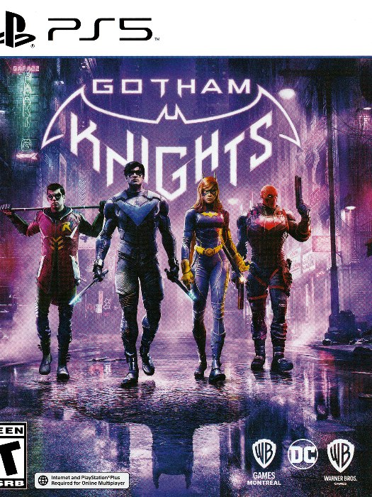 Gotham knights ps5 boş oyun kutusu ve kapak baskısı