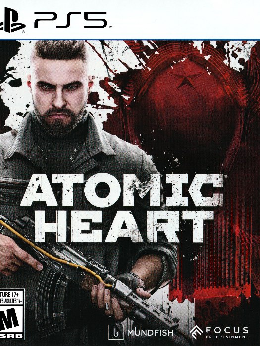 Atomic heart ps5 boş oyun kutusu ve kapak baskısı