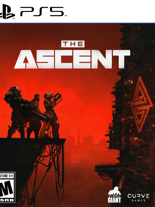 The ascent ps5 boş oyun kutusu ve kapak baskısı