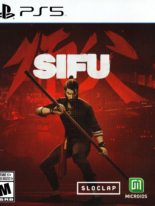 Sifu ps5 boş oyun kutusu ve kapak baskısı
