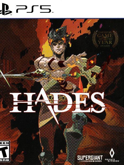 Hades ps5 boş oyun kutusu ve kapak baskısı