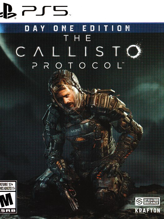 The callisto protocol day one edition ps5 boş oyun kutusu ve kapak baskısı
