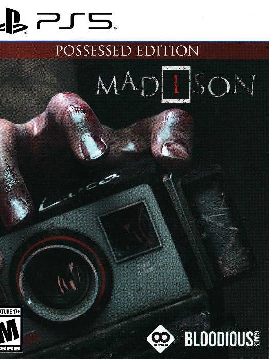 Madison possessed edition ps5 boş oyun kutusu ve kapak baskısı