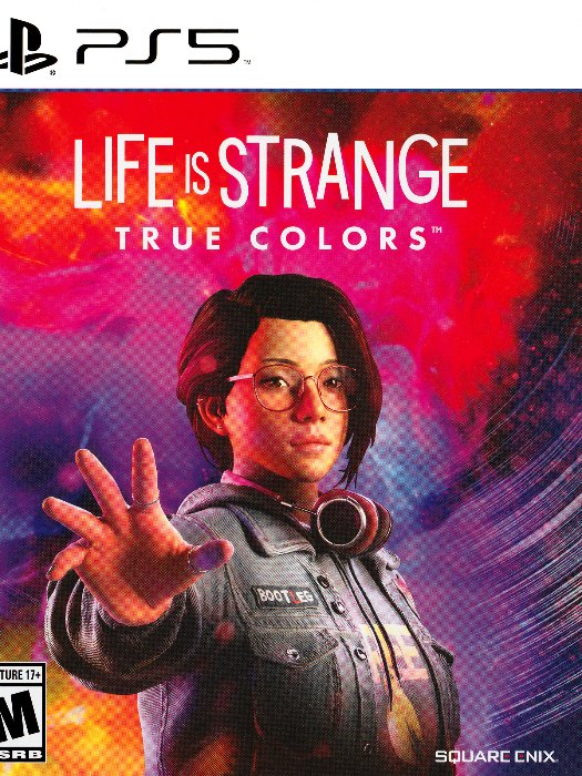 Life is strange true colors ps5 boş oyun kutusu ve kapak baskısı