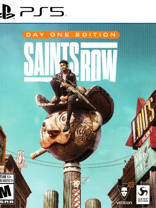 Saints row day one edition ps5 boş oyun kutusu ve kapak baskısı