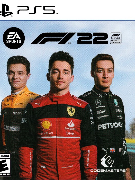 F1 2022 ps5 boş oyun kutusu ve kapak baskısı