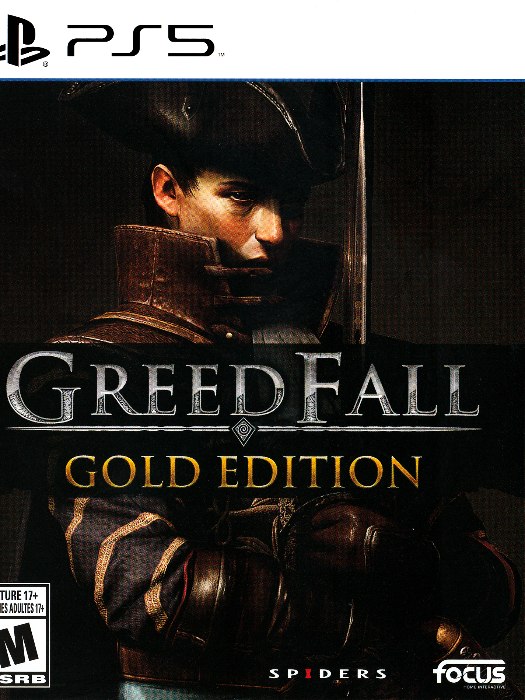 Greed fall gold edition ps5 boş oyun kutusu ve kapak baskısı