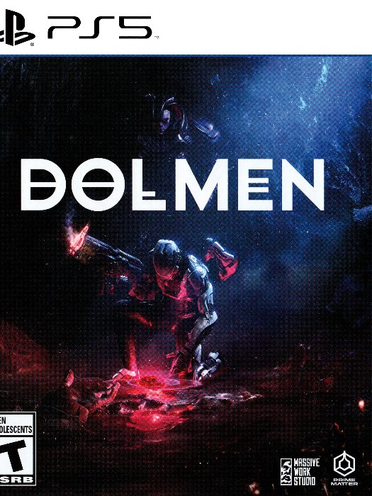 Dolmen ps5 boş oyun kutusu ve kapak baskısı