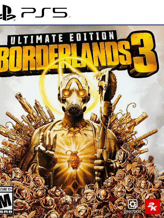Borderlands 3 ultimate edition ps5 boş oyun kutusu ve kapak baskısı