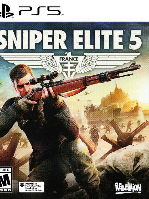 Sniper elite 5 ps5 boş oyun kutusu ve kapak baskısı