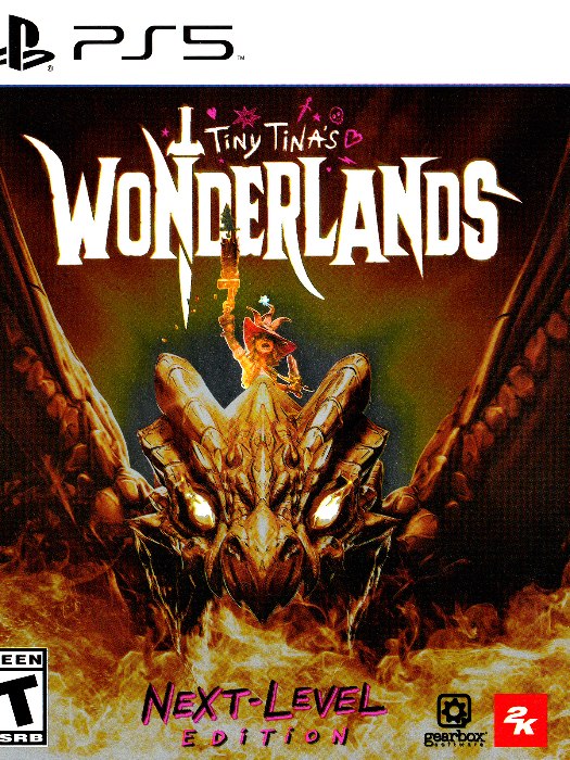 Wonderlands ps5 boş oyun kutusu ve kapak baskısı