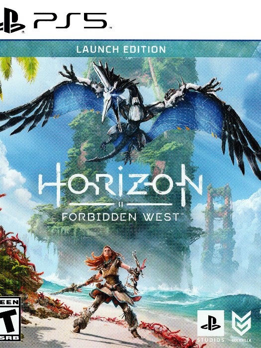 Horizon forbidden west launch edition ps5 boş oyun kutusu ve kapak baskısı