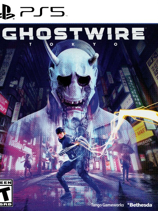 Ghostwire tokyo ps5 boş oyun kutusu ve kapak baskısı