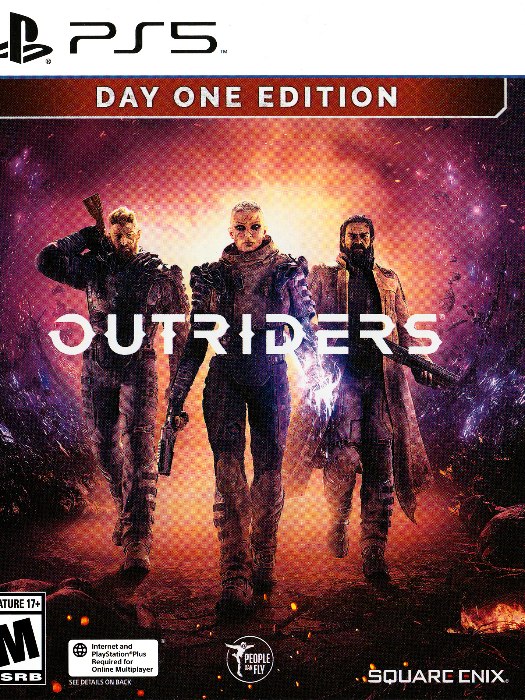 Outriders day one edition ps5 boş oyun kutusu ve kapak baskısı