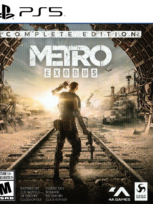 Metro exodus complete edition ps5 boş oyun kutusu ve kapak baskısı