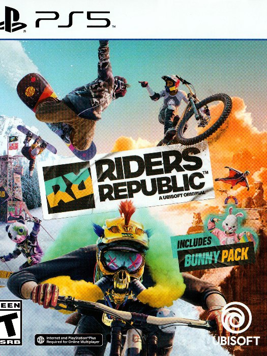 Riders republic ps5 boş oyun kutusu ve kapak baskısı