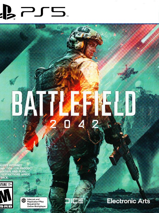 Battlefield 2042 ps5 boş oyun kutusu ve kapak baskısı