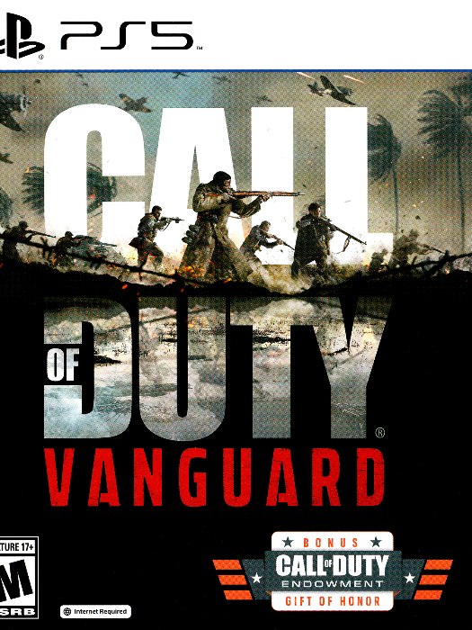 Call of duty vanguard ps5 boş oyun kutusu ve kapak baskısı