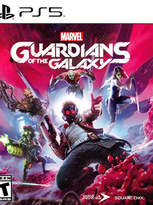 Marvel guardians of the galaxy ps5 boş oyun kutusu ve kapak baskısı