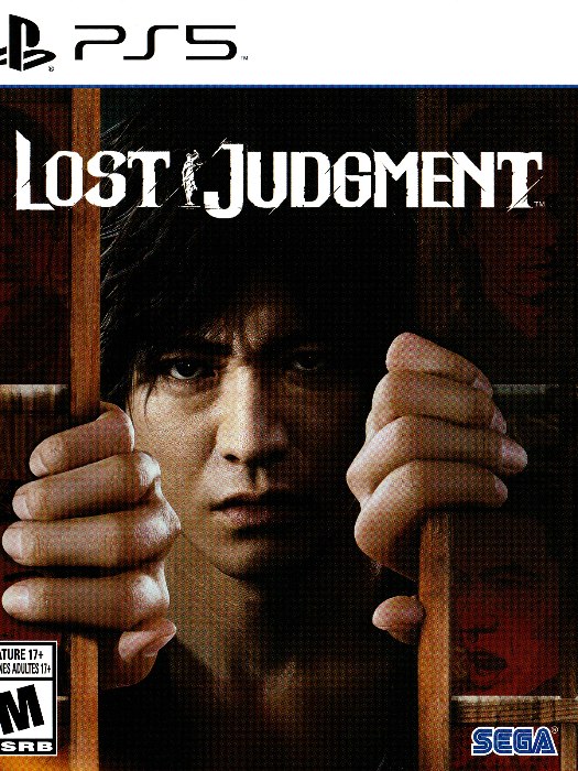 Lost judgment ps5 boş oyun kutusu ve kapak baskısı