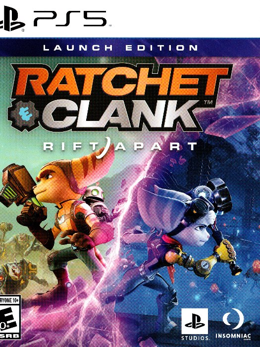Ratchet clank rift a part ps5 boş oyun kutusu ve kapak baskısı