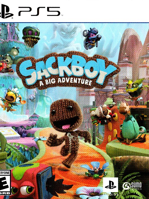 Sackboy a big adventure ps5 boş oyun kutusu ve kapak baskısı