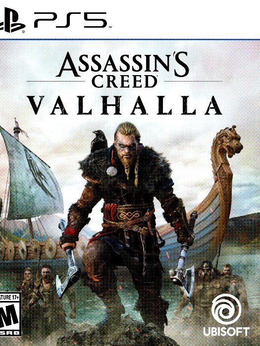 Assassins creed valhalla ps5 boş oyun kutusu ve kapak baskısı