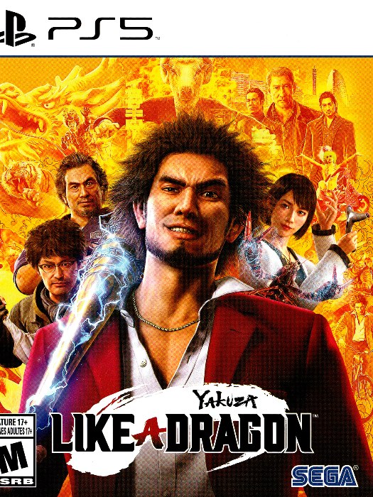 Yakuza like a dragon ps5 boş oyun kutusu ve kapak baskısı