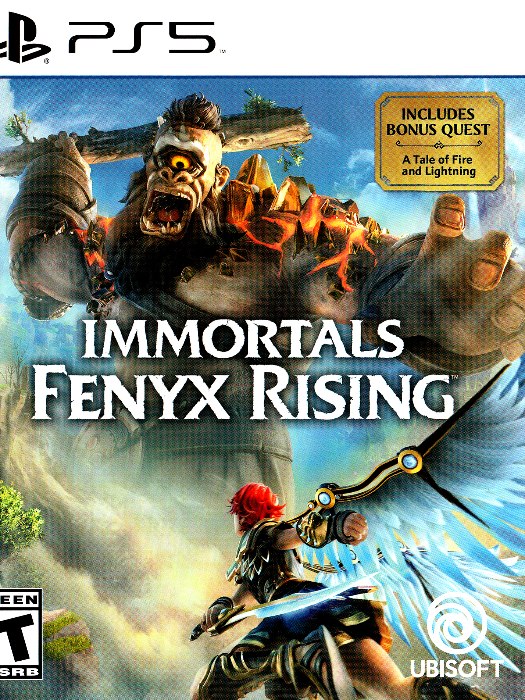 Immortals fenyx rising ps5 boş oyun kutusu ve kapak baskısı