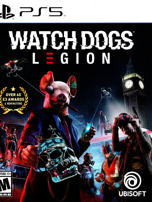 Watch dogs legion ps5 boş oyun kutusu ve kapak baskısı