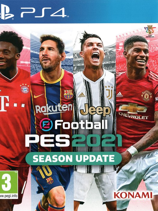 Pes 2021 PS4 boş oyun kutusu ve kapak baskısı