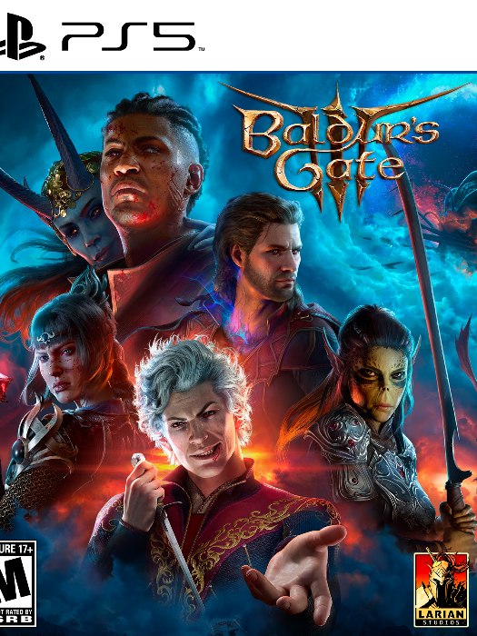 Baldurs Gate 3 PS5 boş oyun kutusu ve kapak baskısı