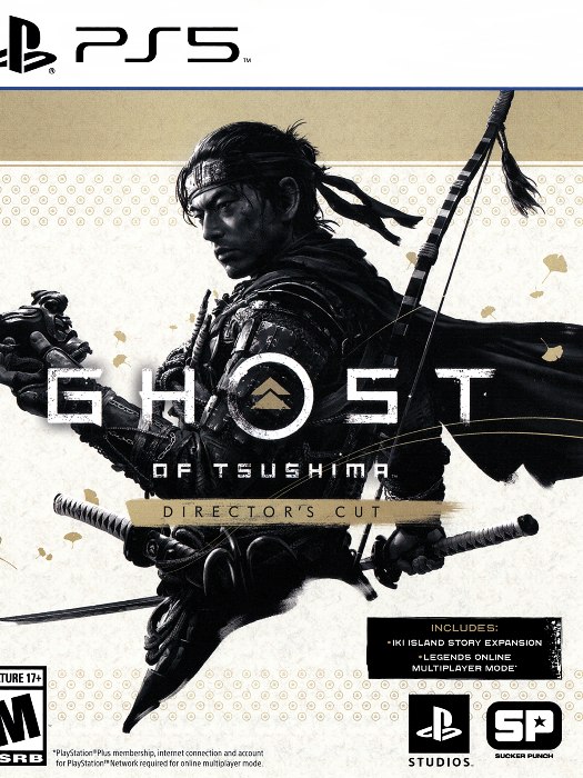 Ghost Of Tsushima PS5 boş oyun kutusu ve kapak baskısı