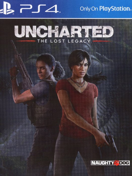 Uncharted Kayıp Miras PS4 boş oyun kutusu ve kapak baskısı