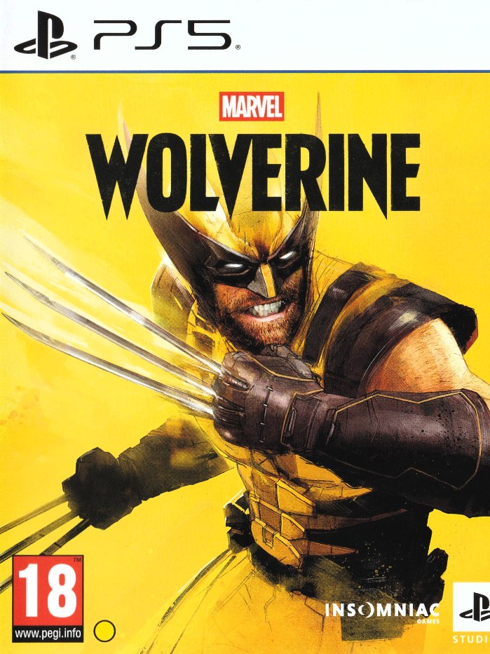 Wolverine PS5 boş oyun kutusu ve kapak baskısı