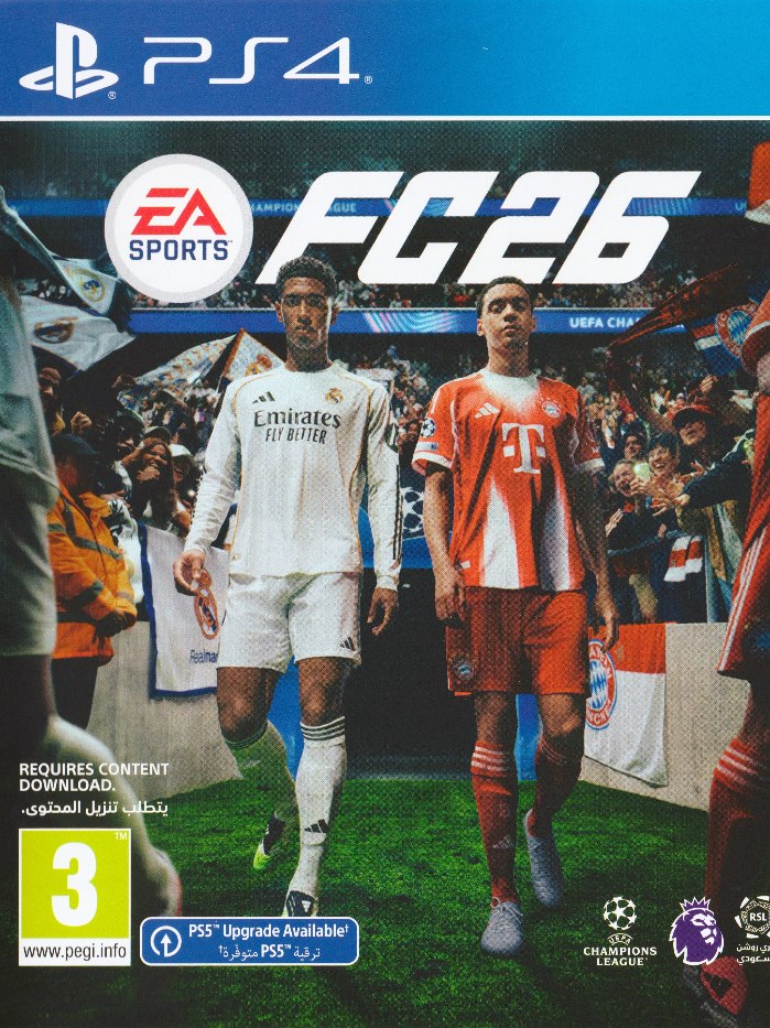 FC 26 PS4 boş oyun kutusu ve kapak baskısı