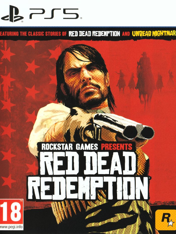 Red Dead Redemption PS5 boş oyun kutusu ve kapak baskısı